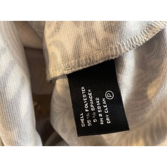 Suite 7 Size 6 Sleeveless Sheath Dress Cream w/ Brown &‎ Black pattern - Picture 6 of 6